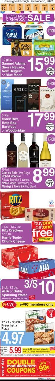 Harris Teeter Weekly Ad Flyer Specials November 30 to December 6, 2022