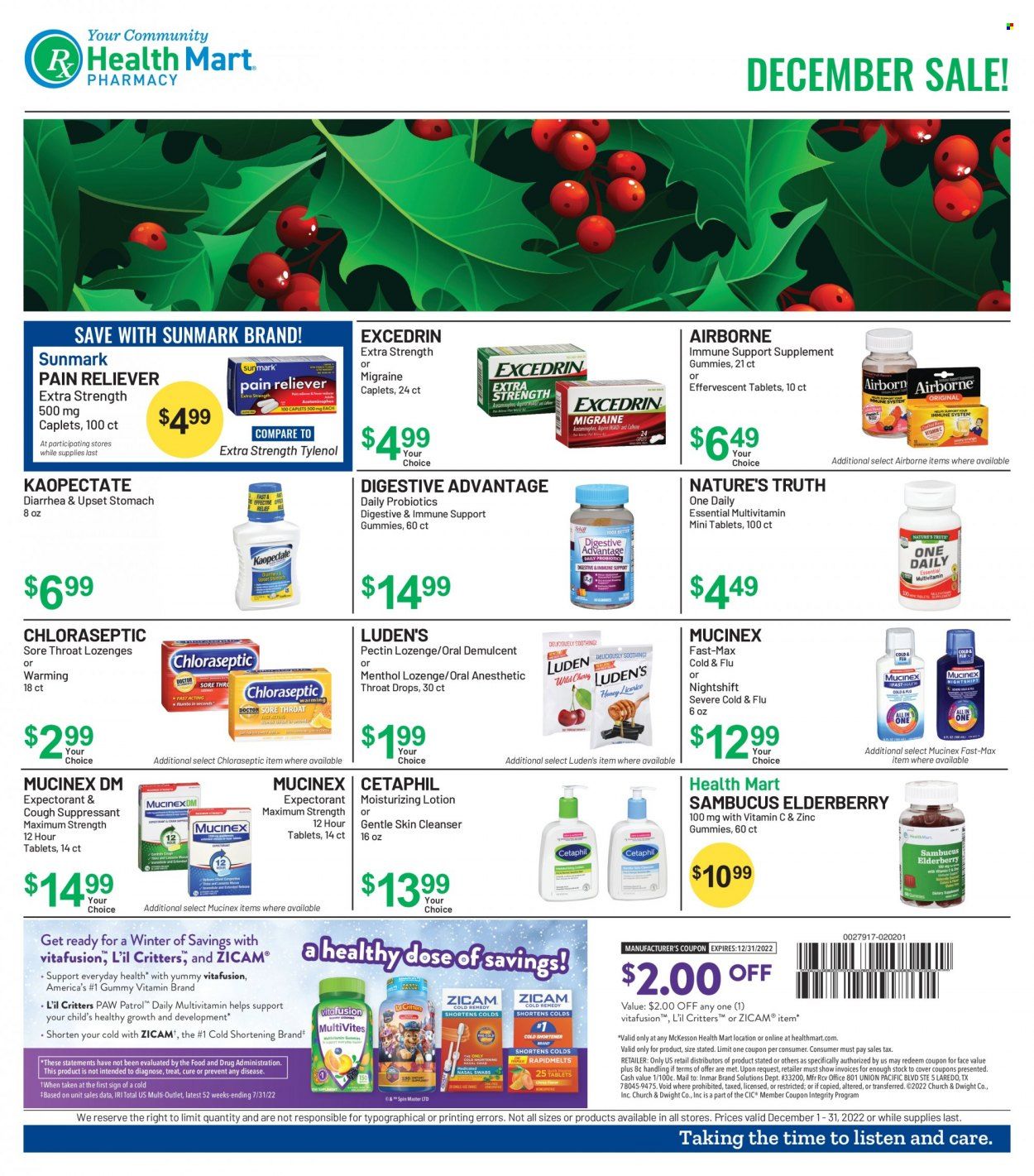 Health Mart Weekly Ad Flyer Specials December 1 to December 31, 2022