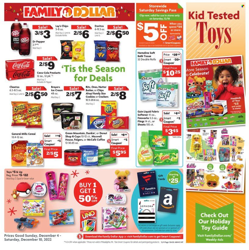 Family Dollar Weekly Ad Flyer Specials December 4 to December 10, 2022