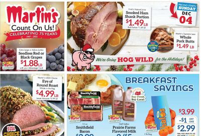 Martin’s (IN, MI) Weekly Ad Flyer Specials December 4 to December 10, 2022