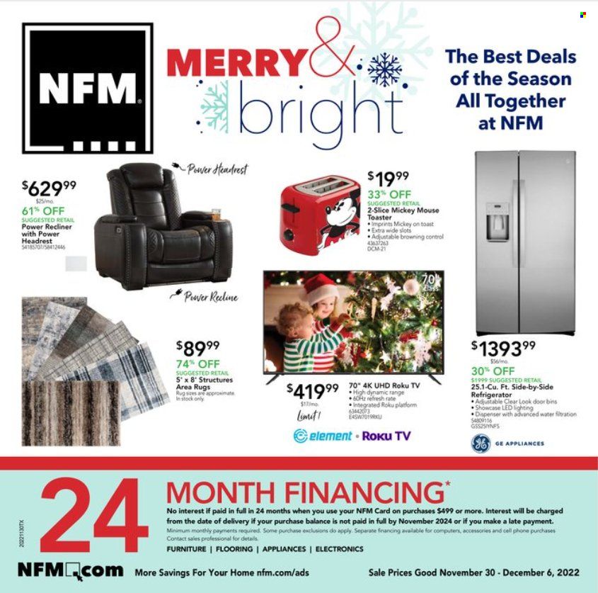 Nebraska Furniture Mart (IA, KS, NE, TX) Weekly Ad Flyer Specials November 30 to December 6, 2022
