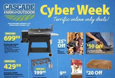 Cascade Farm And Outdoor (OR, WA) Weekly Ad Flyer Specials November 28 to December 4, 2022
