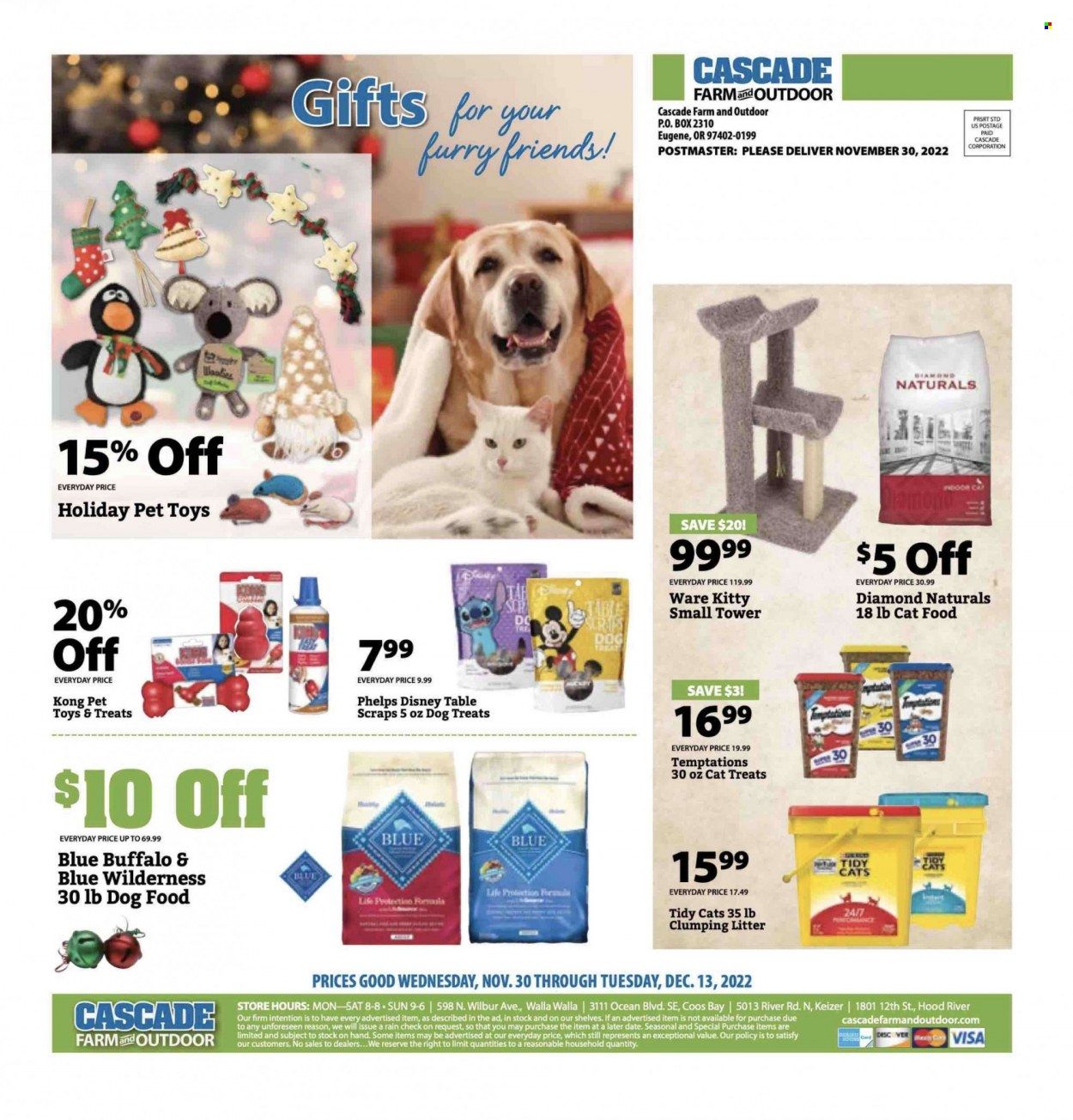 Cascade Farm And Outdoor (OR, WA) Weekly Ad Flyer Specials November 30 to December 13, 2022