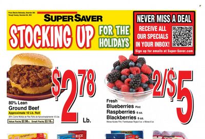 Super Saver Weekly Ad Flyer Specials November 30 to December 6, 2022