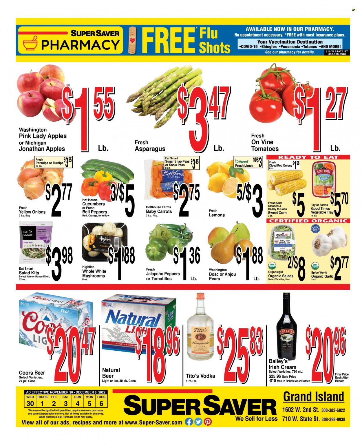 Super Saver Weekly Ad Flyer Specials November 30 to December 6, 2022