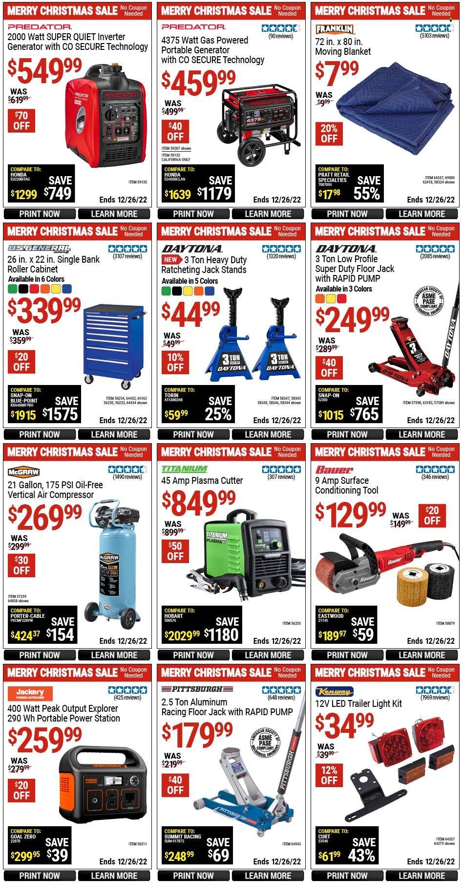 Harbor Freight Weekly Ad Flyer Specials December 5 to December 26, 2022