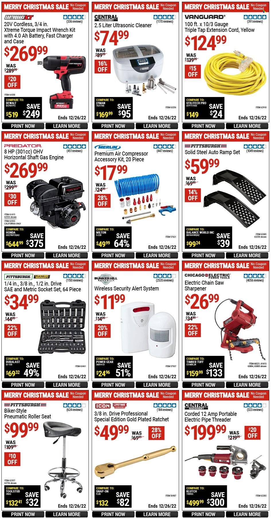 Harbor Freight Weekly Ad Flyer Specials December 5 to December 26, 2022