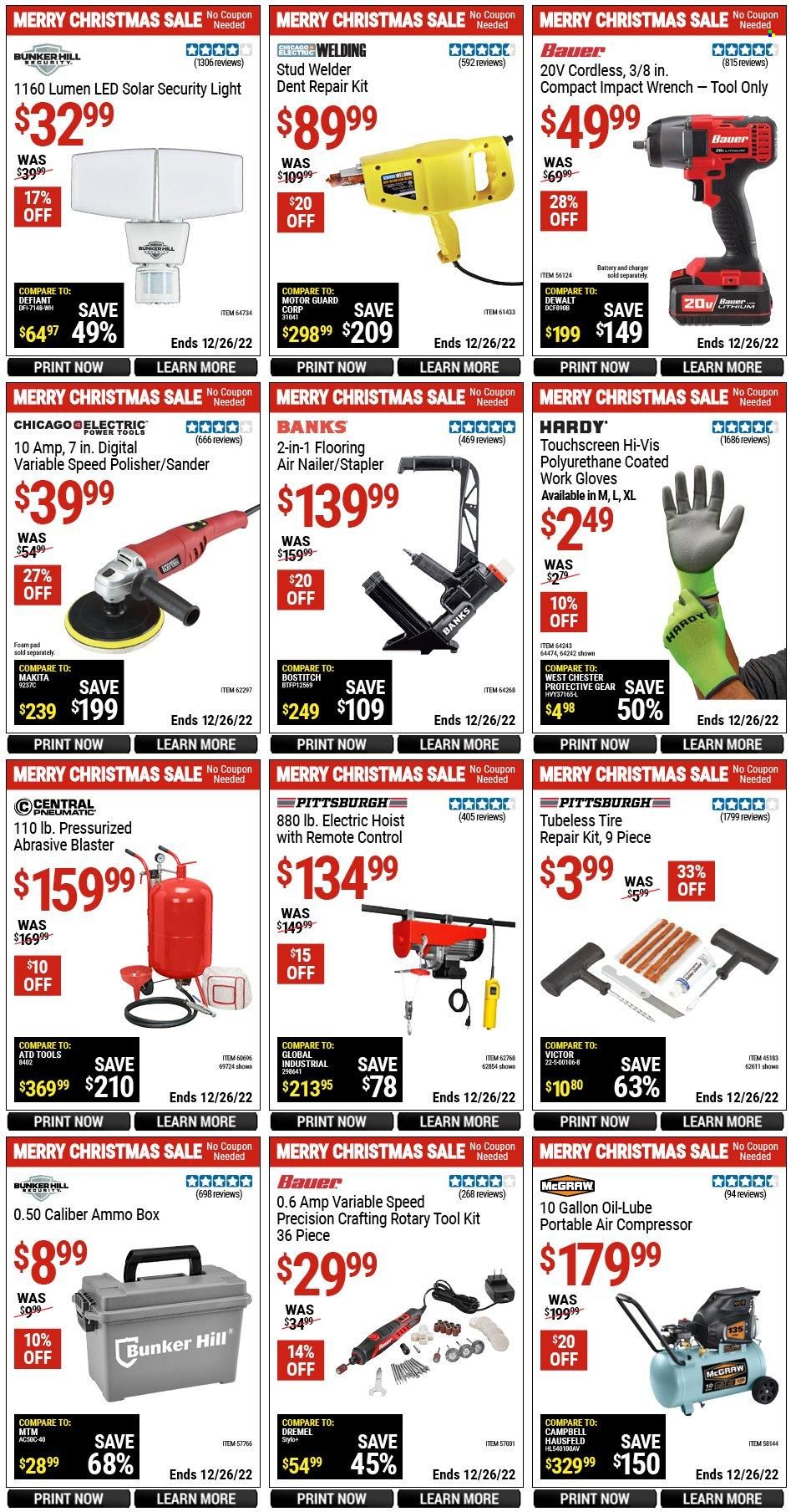 Harbor Freight Weekly Ad Flyer Specials December 5 to December 26, 2022