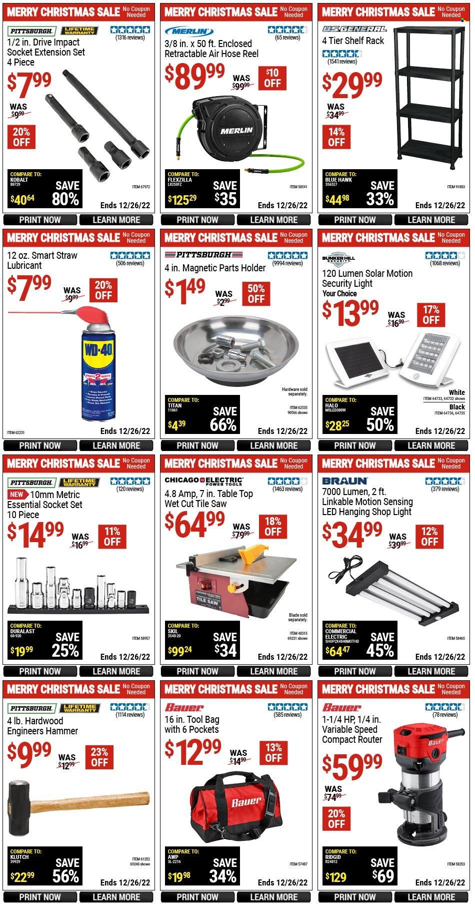 Harbor Freight Weekly Ad Flyer Specials December 5 to December 26, 2022