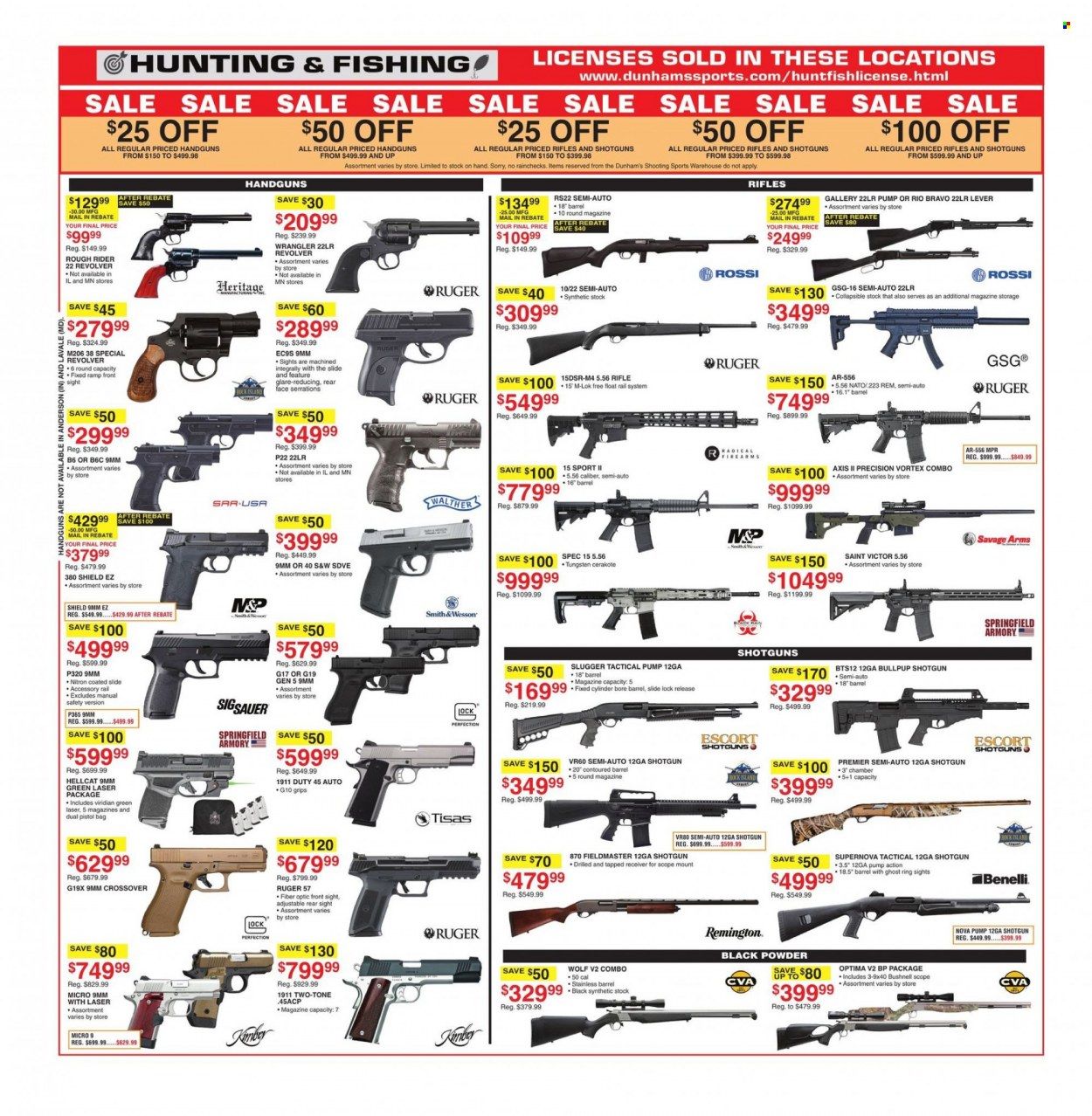Dunham's Sports (MI, PA, WI) Weekly Ad Flyer Specials December 3 to December 8, 2022