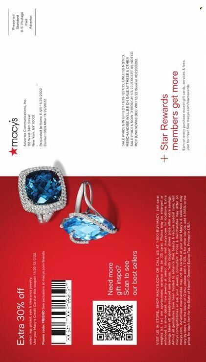 Macy's Weekly Ad Flyer Specials November 29 to December 7, 2022
