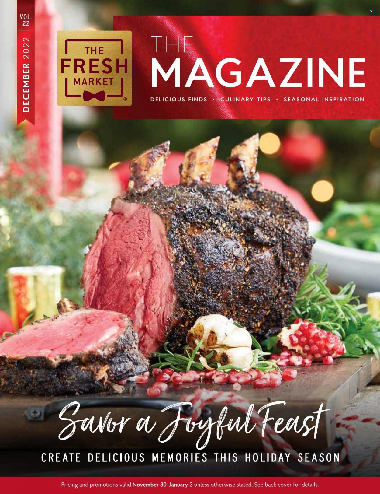 The Fresh Market Weekly Ad Flyer Specials November 30 to January 3, 2023