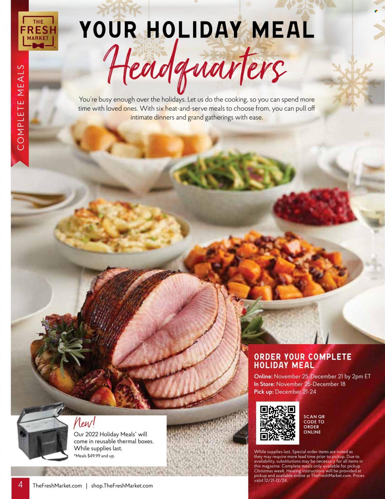 The Fresh Market Weekly Ad Flyer Specials November 30 to January 3, 2023