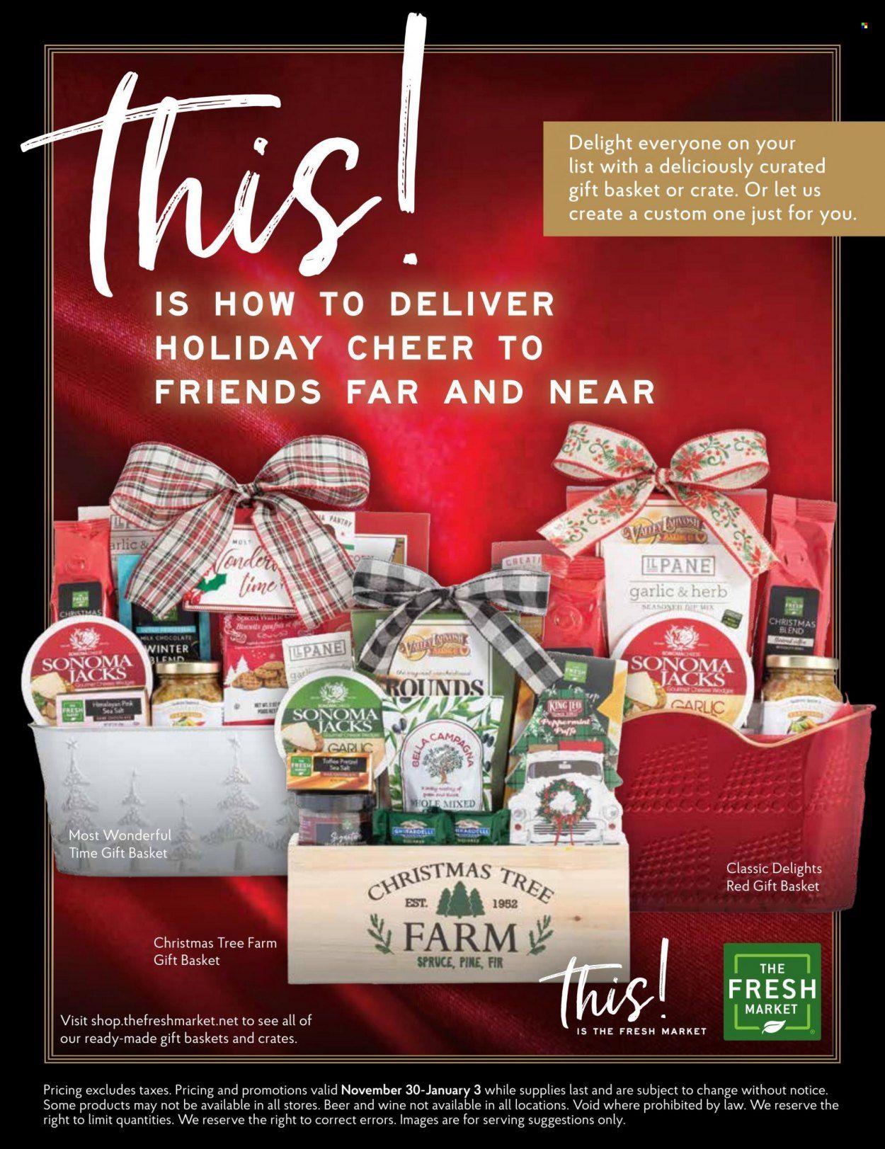 The Fresh Market Weekly Ad Flyer Specials November 30 to January 3, 2023