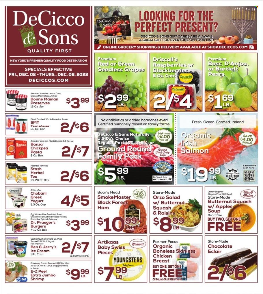 DeCicco & Sons (NY) Weekly Ad Flyer Specials December 2 to December 8, 2022