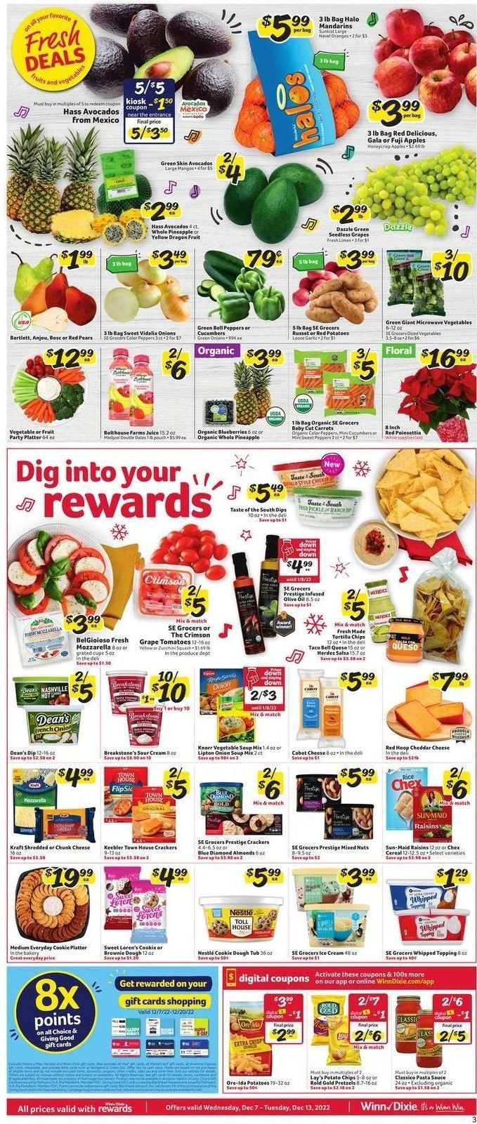 Winn Dixie (AL, FL, GA, LA) Weekly Ad Flyer Specials December 7 to December 13, 2022