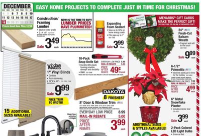 Menards Weekly Ad Flyer Specials December 6 to December 18, 2022