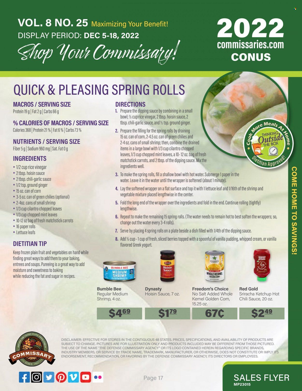 Commissary Weekly Ad Flyer Specials December 5 to December 18, 2022