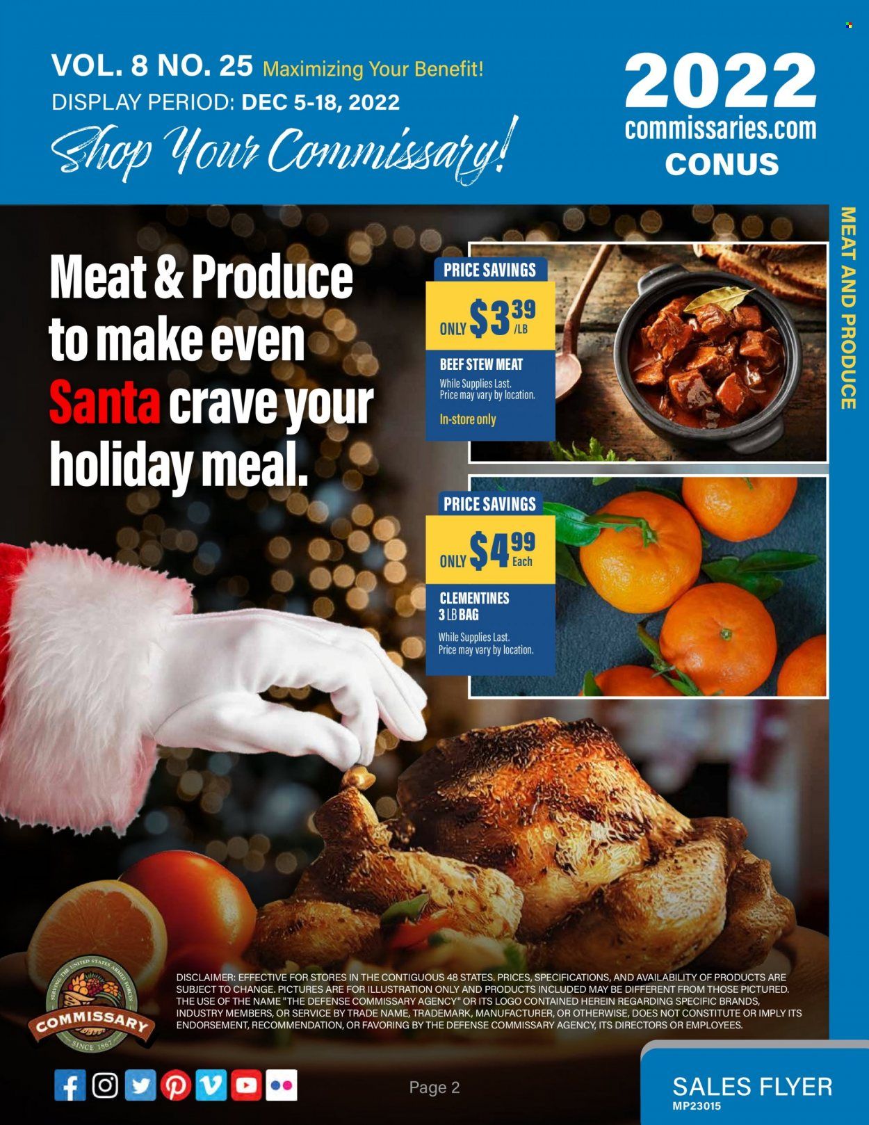 Commissary Weekly Ad Flyer Specials December 5 to December 18, 2022