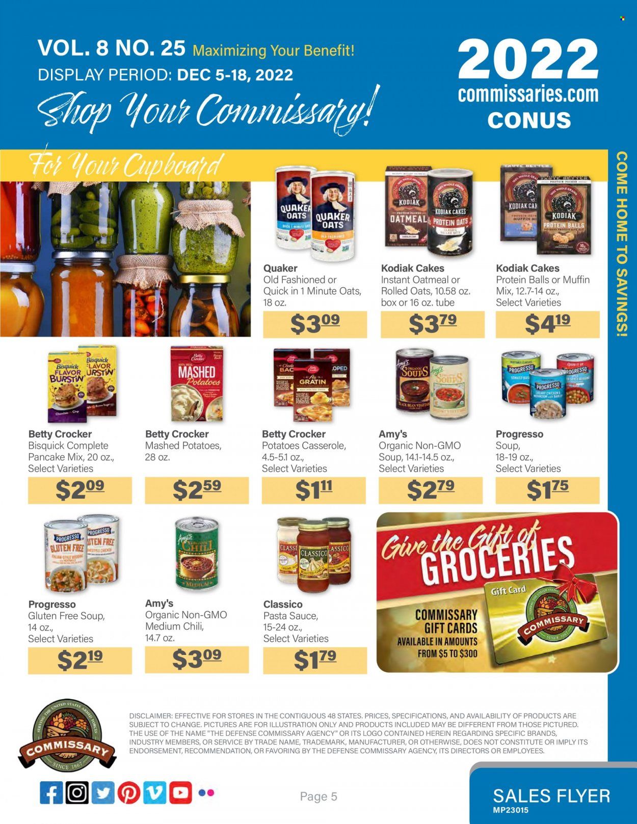 Commissary Weekly Ad Flyer Specials December 5 to December 18, 2022