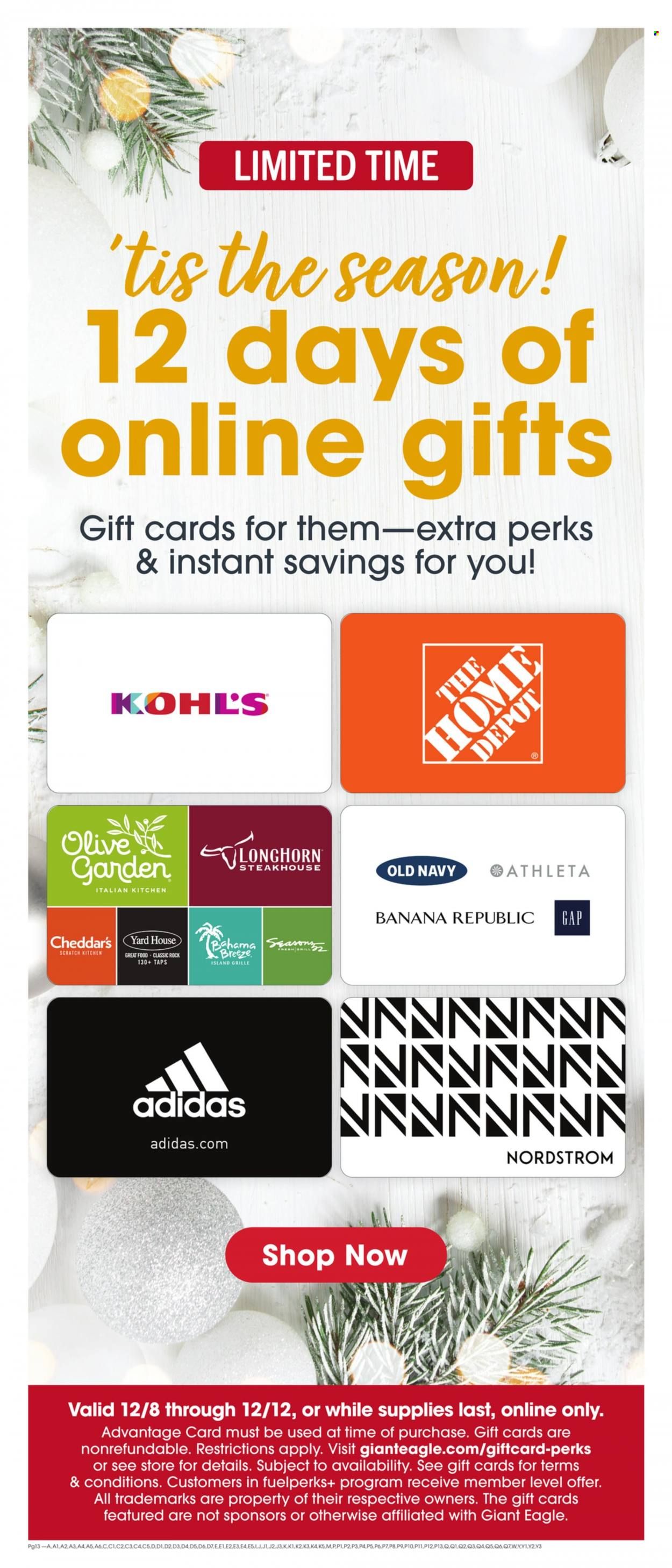 Giant Eagle (OH, PA) Weekly Ad Flyer Specials December 8 to December 14, 2022