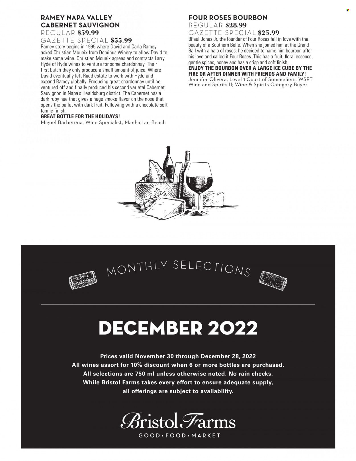 Bristol Farms (CA) Weekly Ad Flyer Specials November 30 to December 28, 2022
