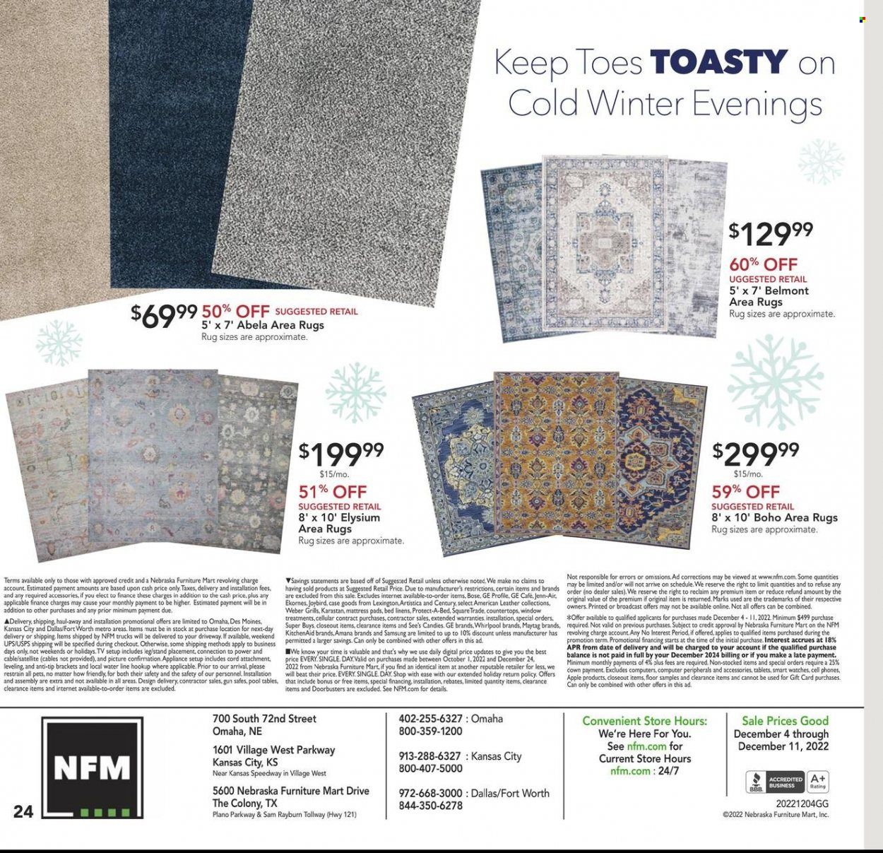 Nebraska Furniture Mart Weekly Ad Flyer Specials December 4 to December 10, 2022