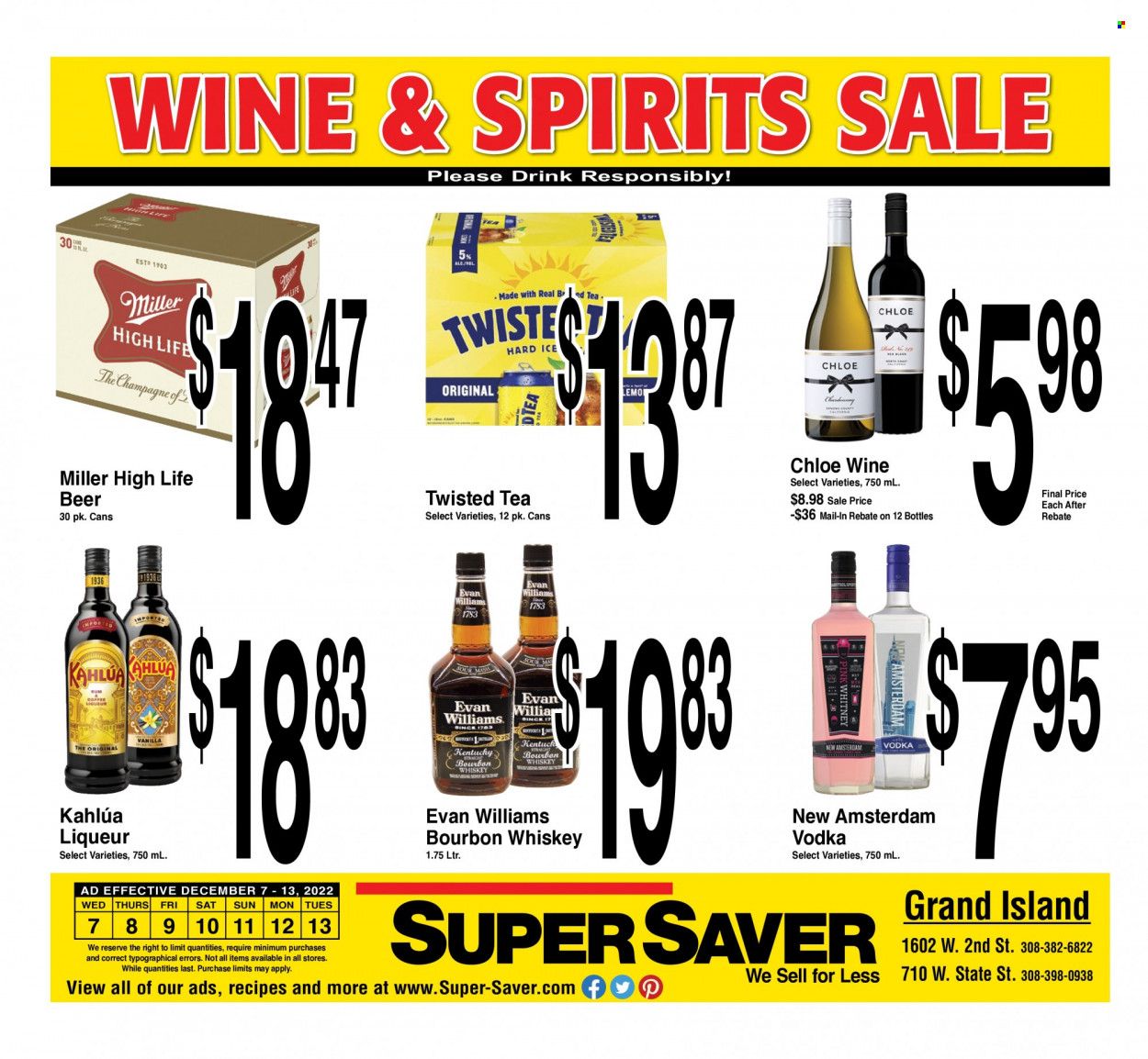 Super Saver Weekly Ad Flyer Specials December 7 to December 13, 2022