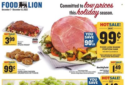 Food Lion (NC) Weekly Ad Flyer Specials December 7 to December 13, 2022