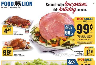Food Lion (SC) Weekly Ad Flyer Specials December 7 to December 13, 2022
