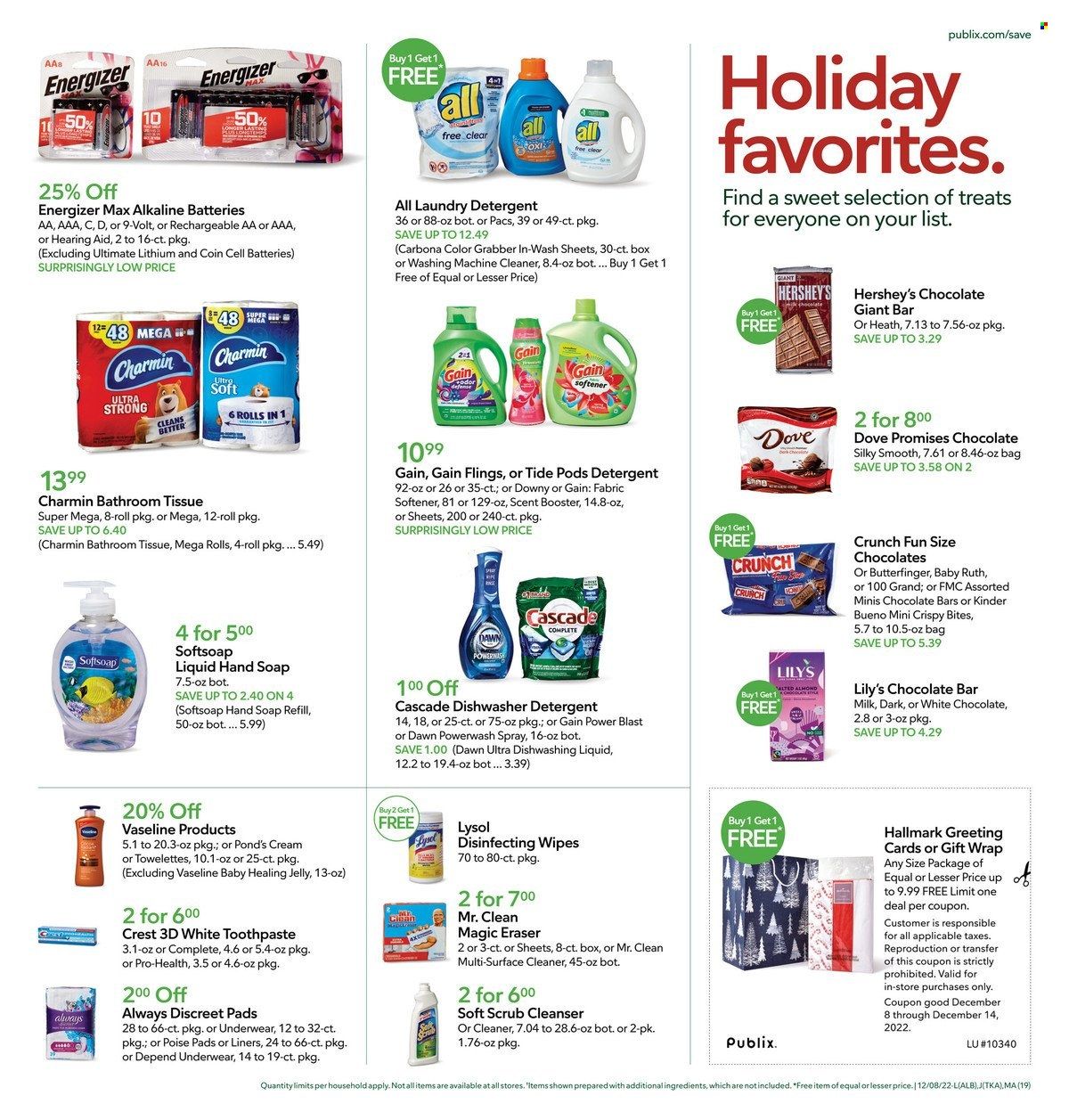 Publix (AL, FL, GA, NC, SC, TN) Weekly Ad Flyer Specials December 8 to December 14, 2022