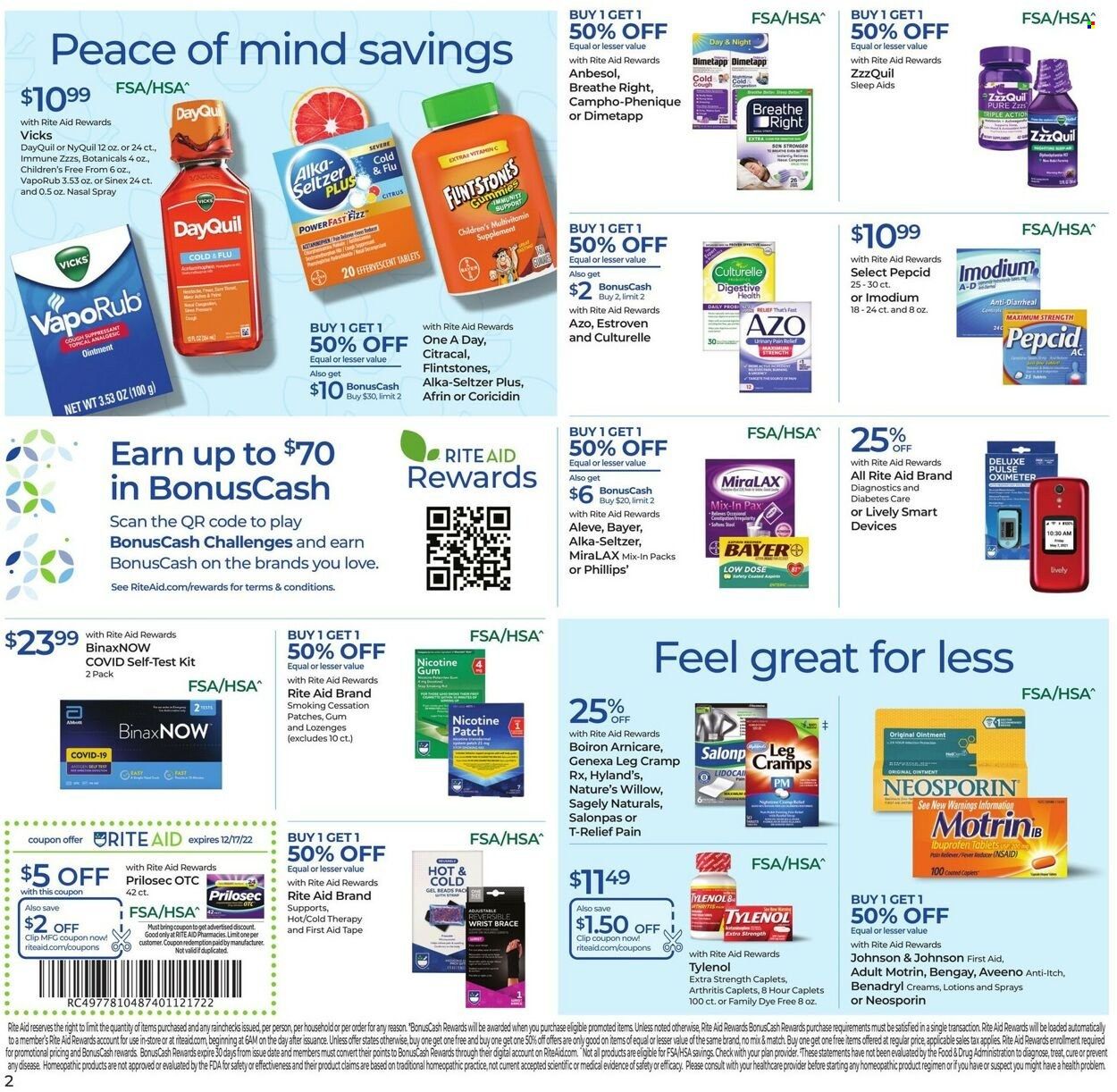 RITE AID Weekly Ad Flyer Specials December 11 to December 17, 2022