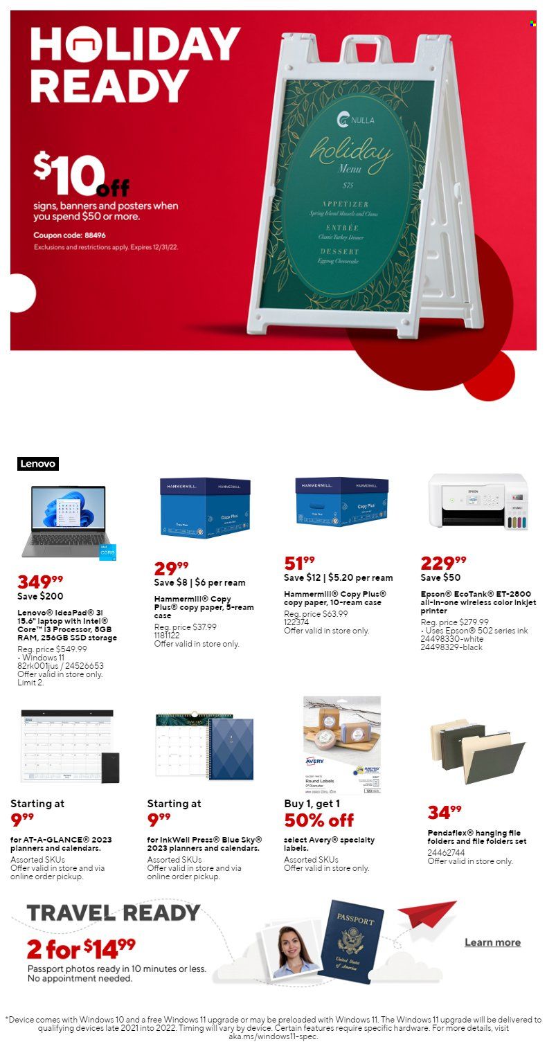 Staples Weekly Ad Flyer Specials December 11 to December 17, 2022