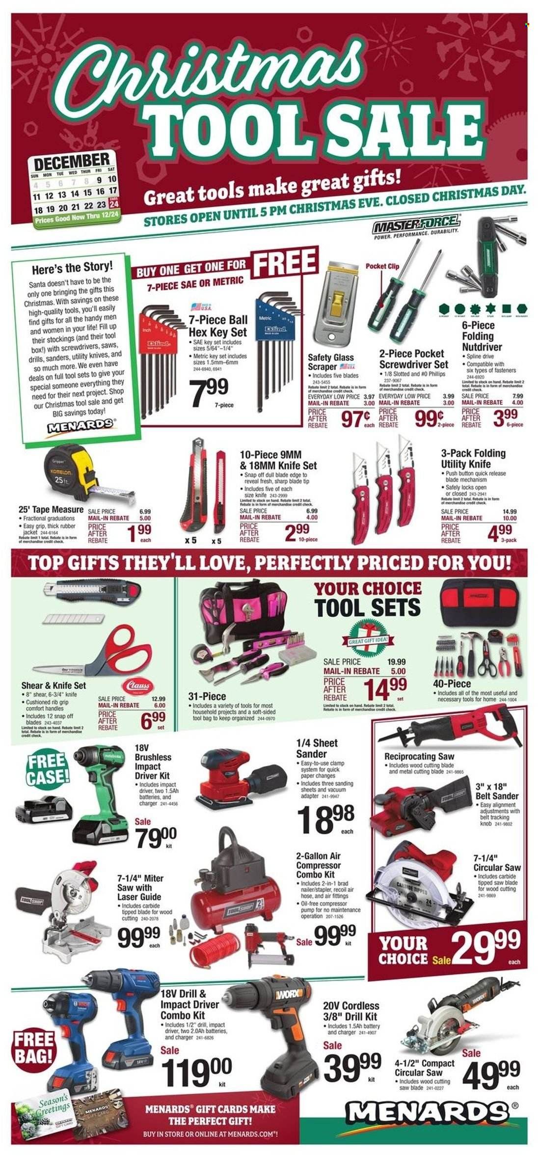Menards Weekly Ad Flyer Specials December 9 to December 24, 2022