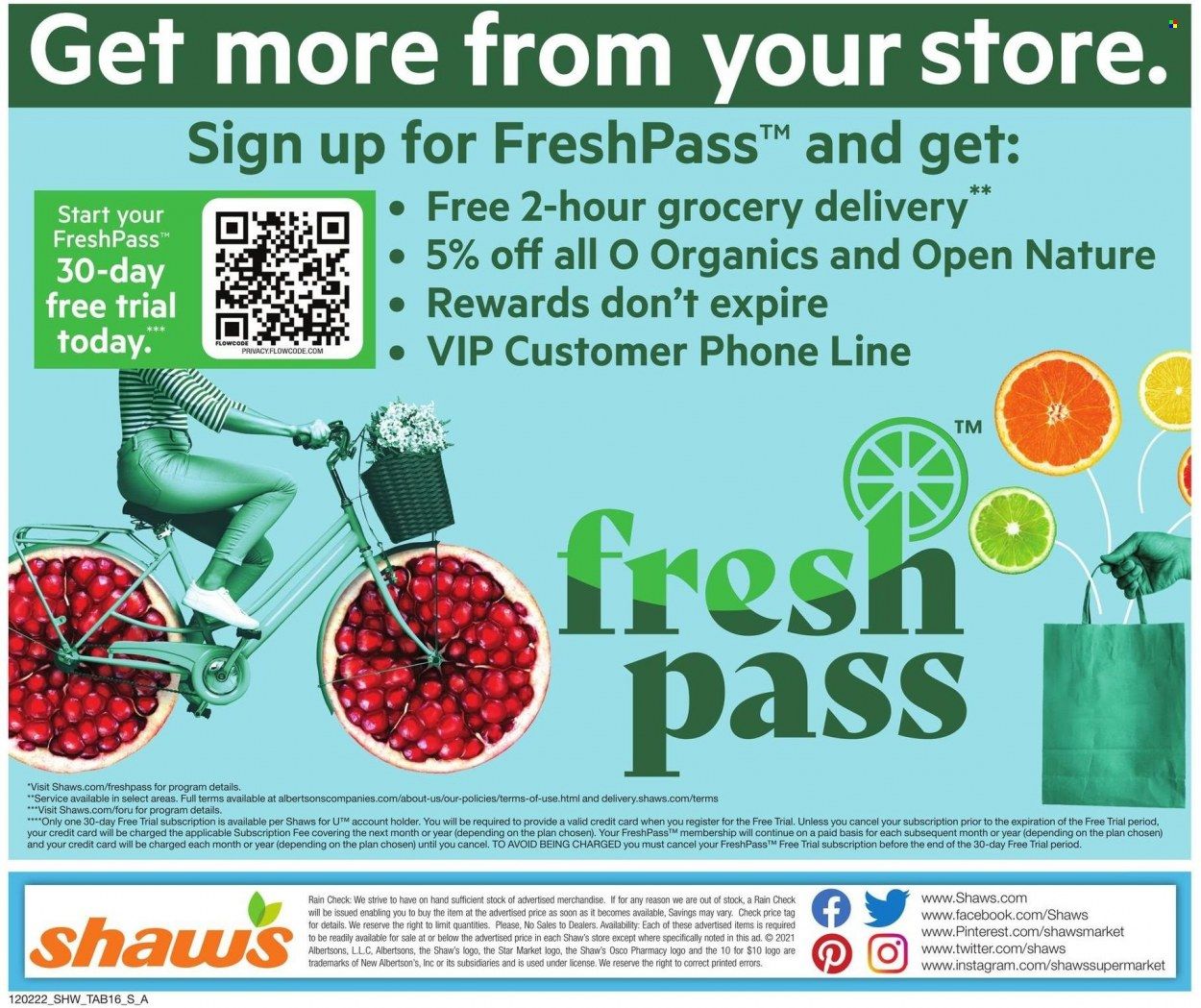 Shaw’s (MA, ME, NH, RI, VT) Weekly Ad Flyer Specials December 2 to January 5, 2023