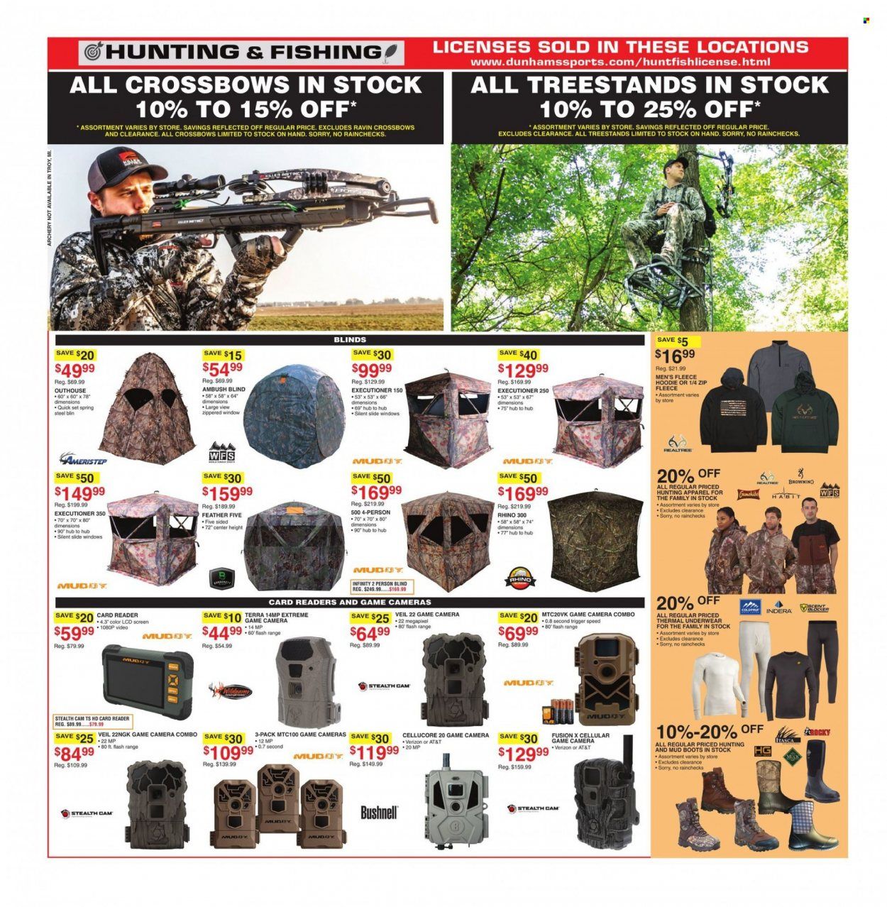 Dunham's Sports (MI, PA, WI) Weekly Ad Flyer Specials December 10 to December 15, 2022