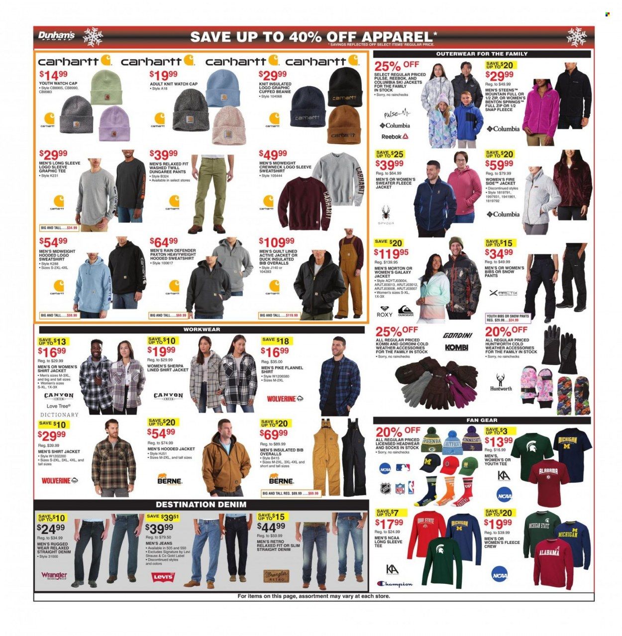 Dunham's Sports (PA) Weekly Ad Flyer Specials December 10 to December 15, 2022