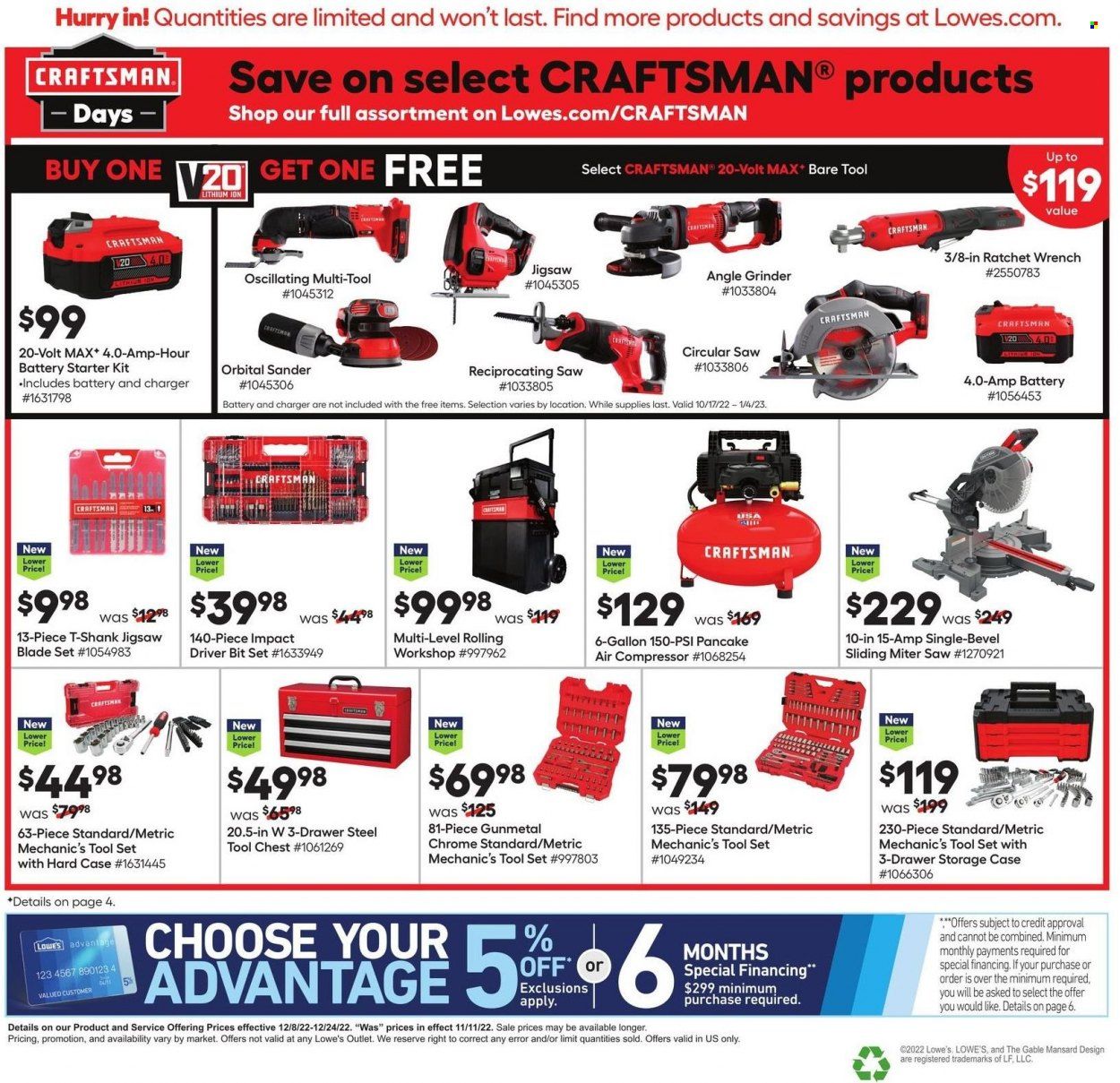Lowe's Weekly Ad Flyer Specials December 8 to December 24, 2022