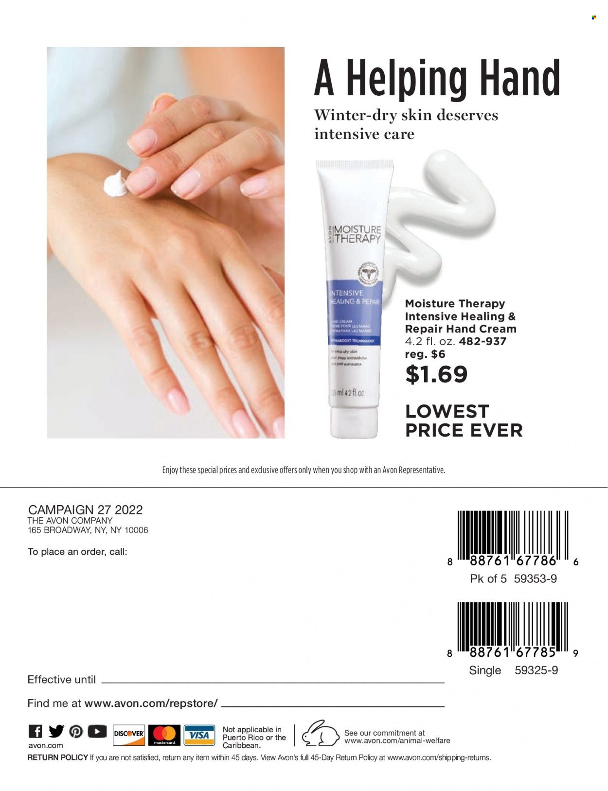 Avon Weekly Ad Flyer Specials December 7 to December 20, 2022