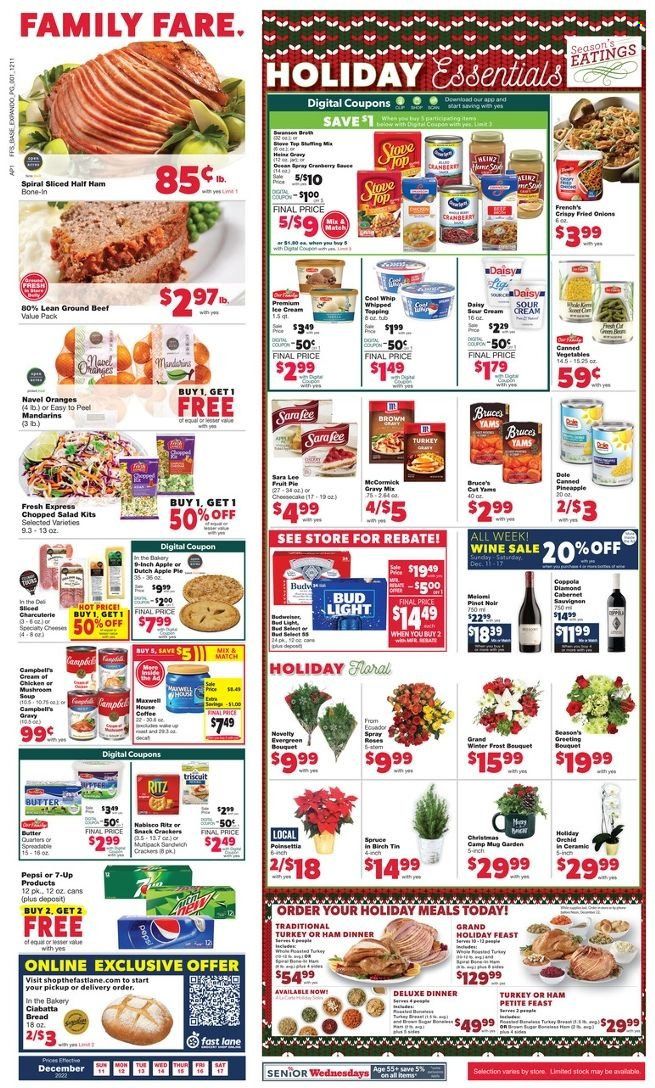 Family Fare (MI) Weekly Ad Flyer Specials December 11 to December 17, 2022