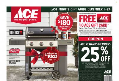 ACE Hardware Weekly Ad Flyer Specials December 1 to December 24, 2022
