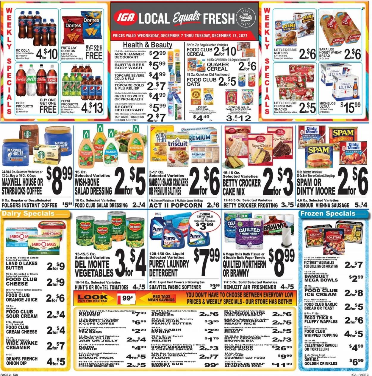 IGA (50) Weekly Ad Flyer Specials December 7 to December 13, 2022