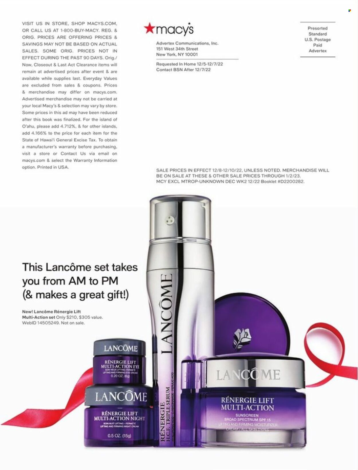 Macy's Weekly Ad Flyer Specials December 8 to December 10, 2022