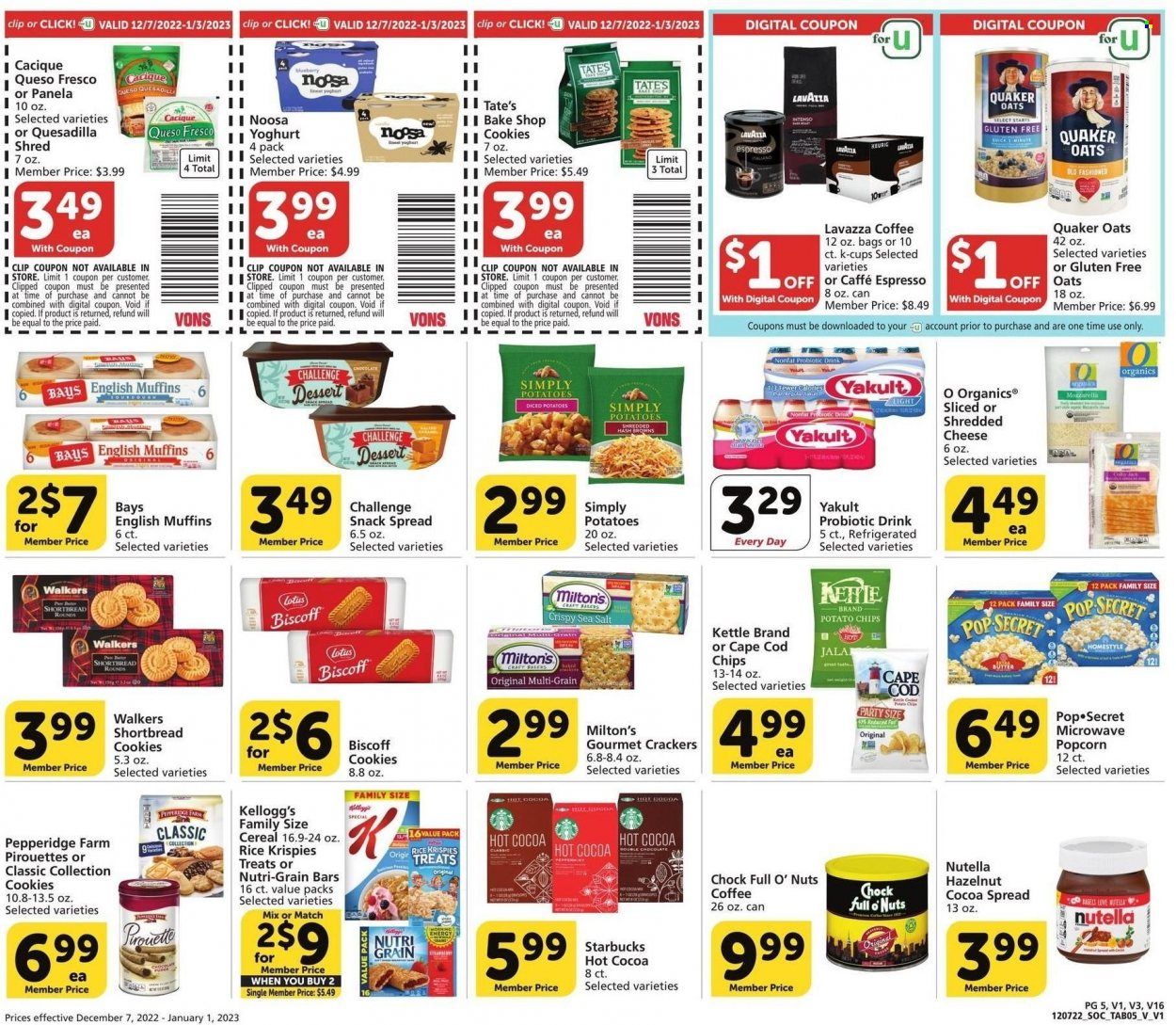 Vons (CA) Weekly Ad Flyer Specials December 7 to January 3, 2023