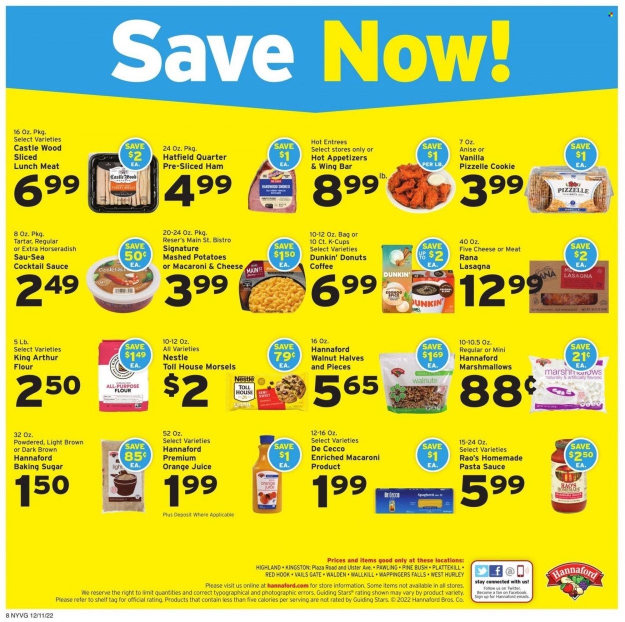 Hannaford (NY) Weekly Ad Flyer Specials December 11 to December 17, 2022
