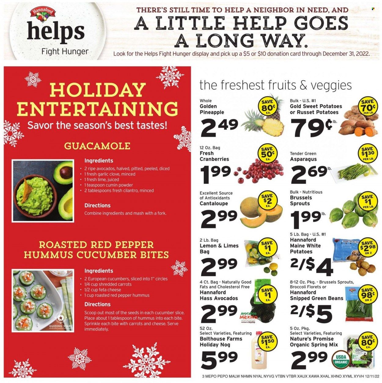 Hannaford (NY) Weekly Ad Flyer Specials December 11 to December 17, 2022