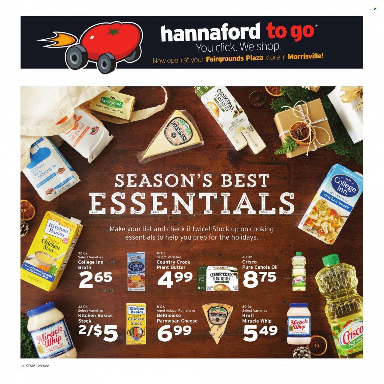 Hannaford (VT) Weekly Ad Flyer Specials December 11 to December 17, 2022