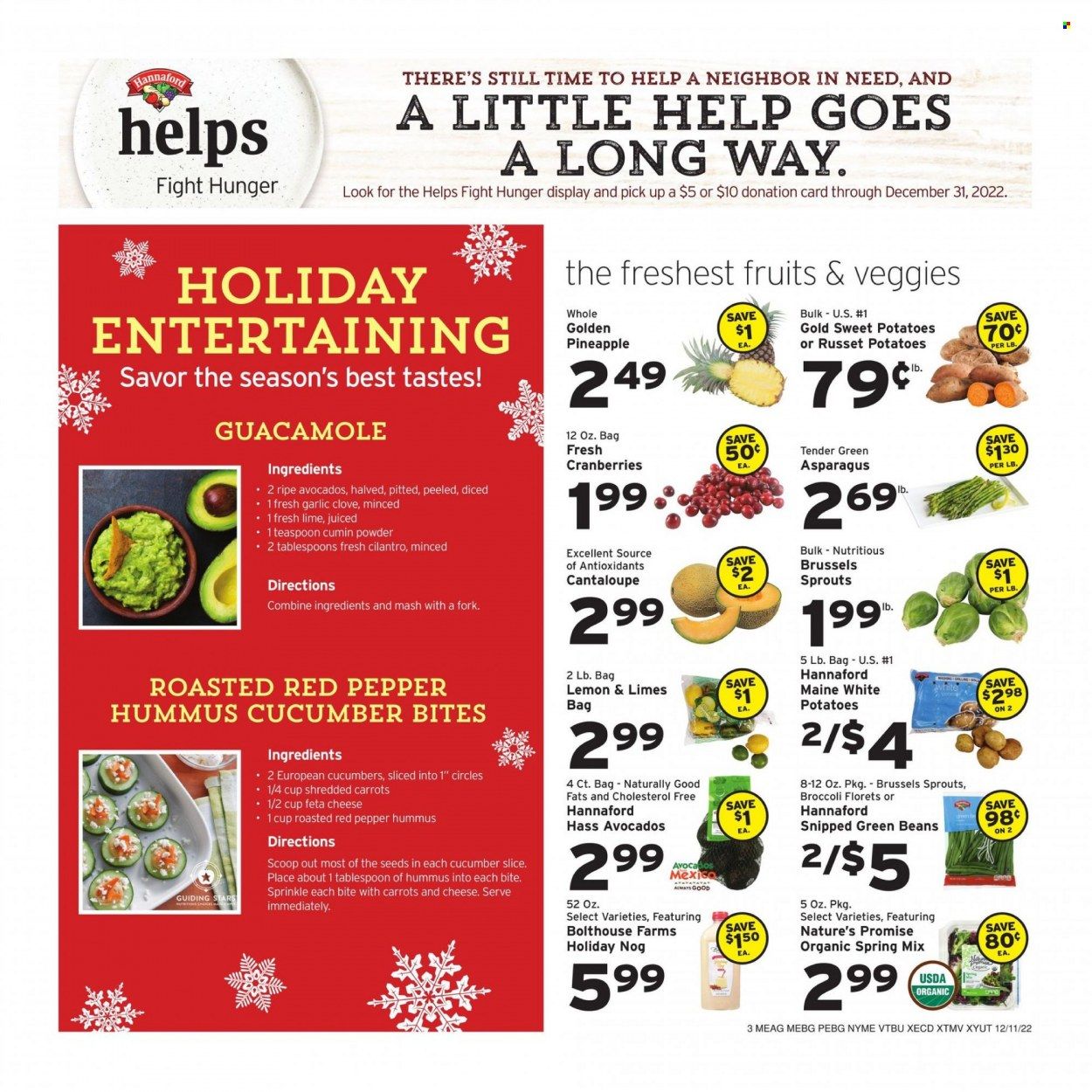Hannaford (VT) Weekly Ad Flyer Specials December 11 to December 17, 2022