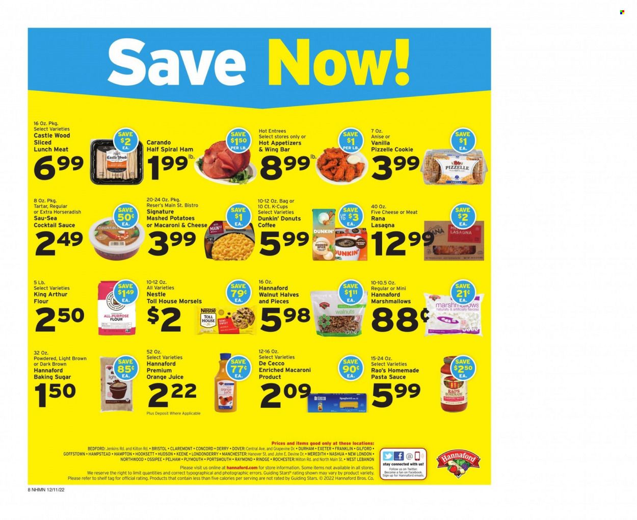 Hannaford (NH) Weekly Ad Flyer Specials December 11 to December 17, 2022