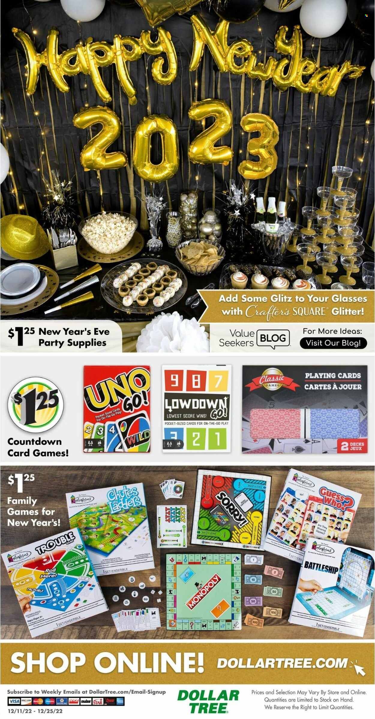 Dollar Tree Weekly Ad Flyer Specials December 11 to December 25, 2022